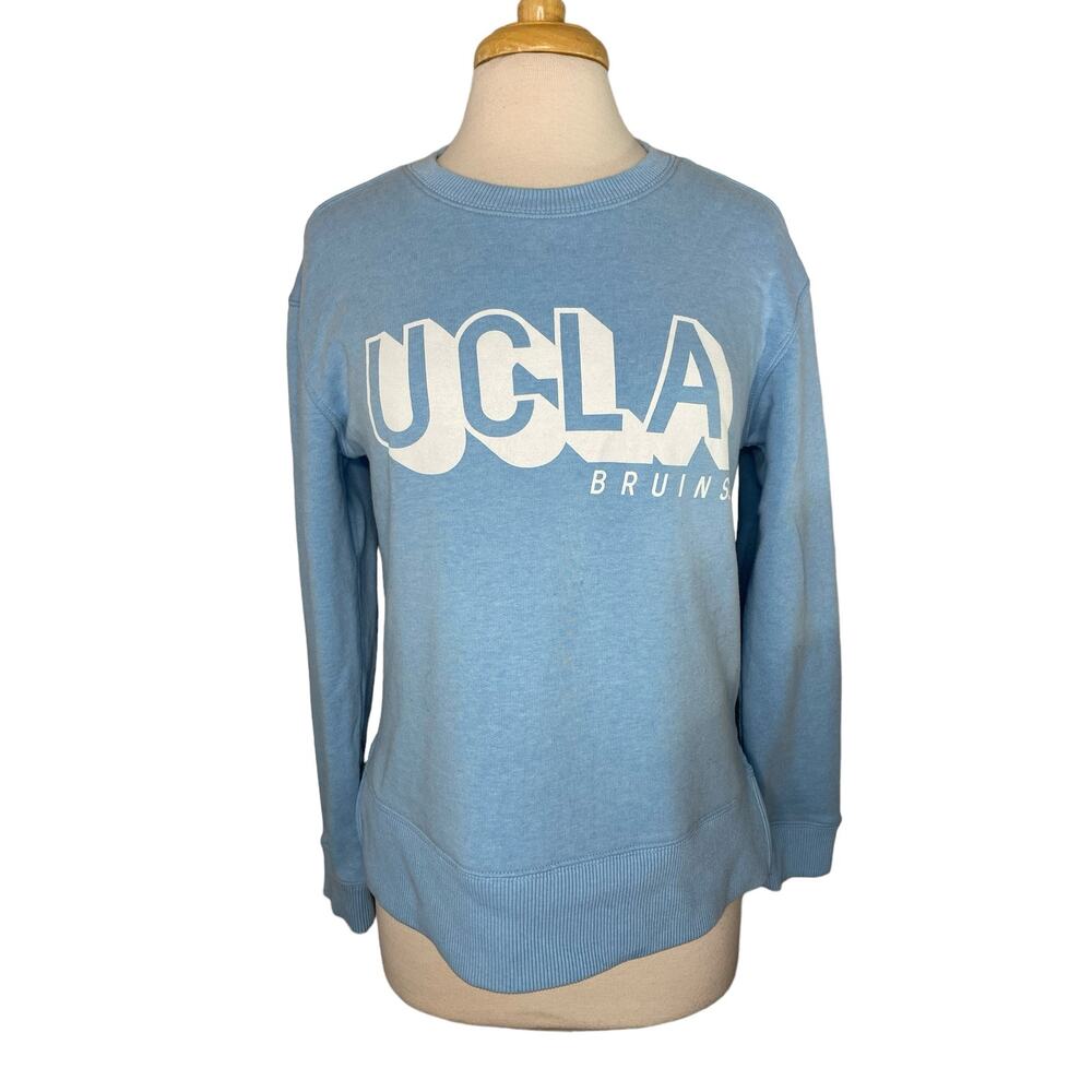UCLA Bruins Columbia Blue Fleece Crewneck Sweatshirt Size Medium Women CampDavid